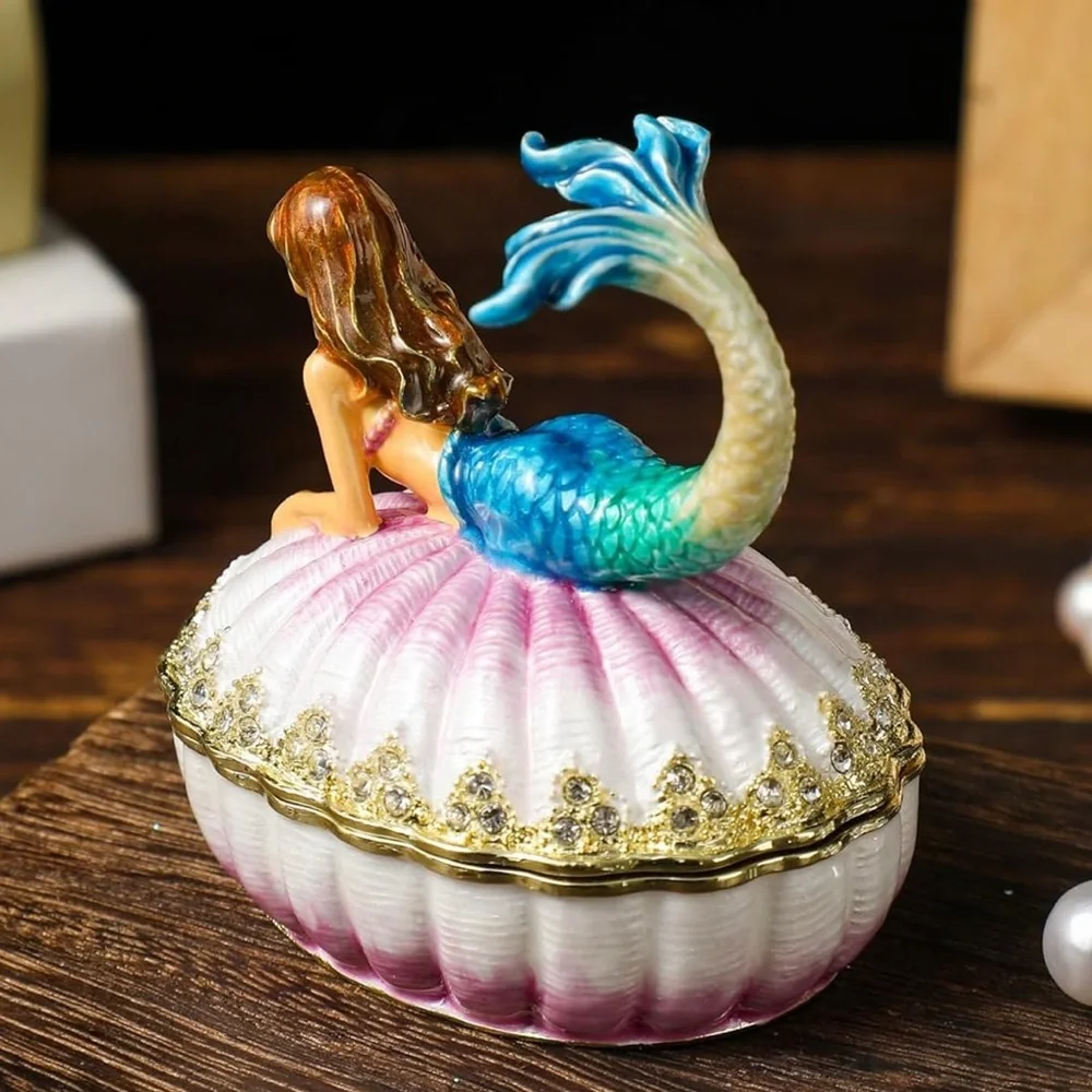 Mermaid Trinket Box Tchotchke NIB